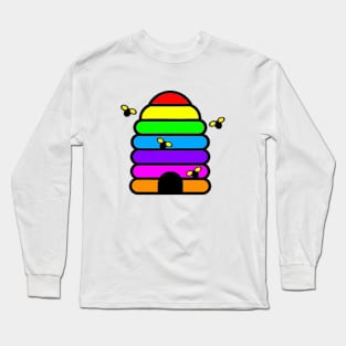 Rainbow Home Bee Long Sleeve T-Shirt